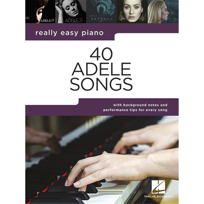 ADELE REALLY EASY PIANO 40 ADELE SONGS