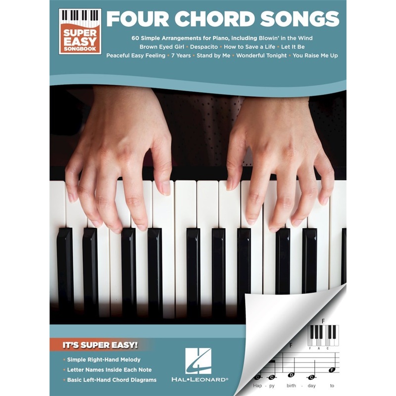 FOUR CHORD SONGS SUPER EASY SONGBOOK PIANO