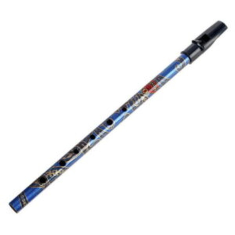 Generation Boho D Brass Whistle Paisley Blue