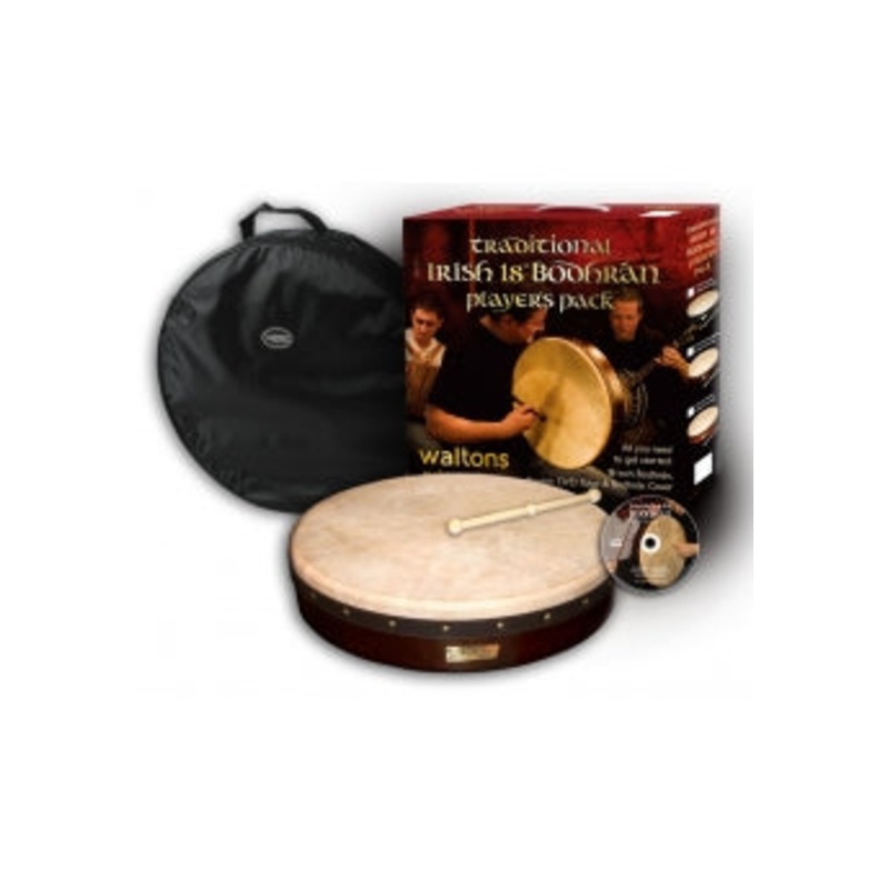 Waltons 18" Classic Dark Bodhran Pack