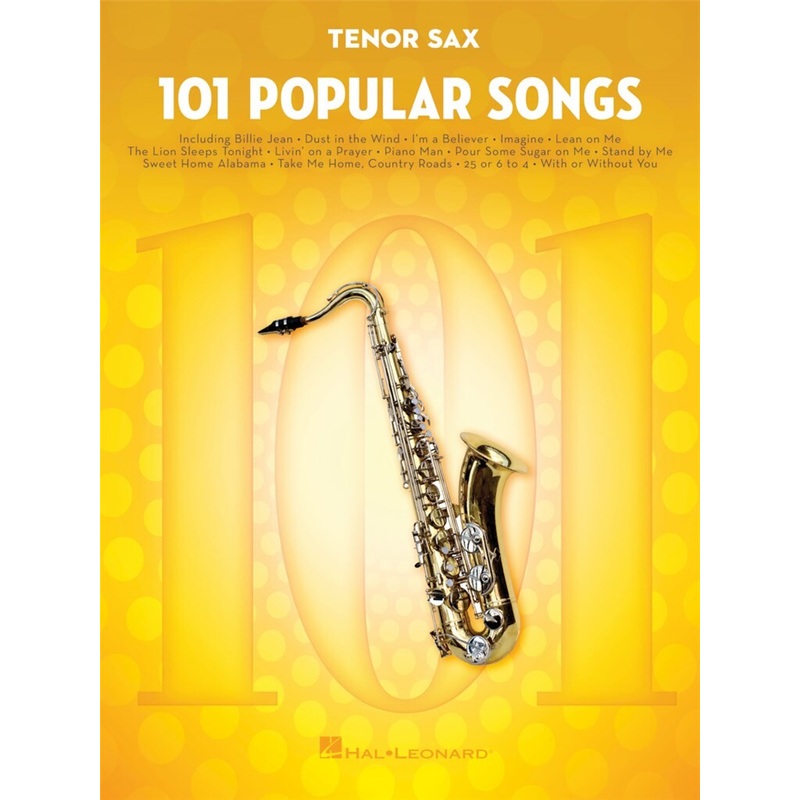 101 POPULAR SONGS TENOR SAX