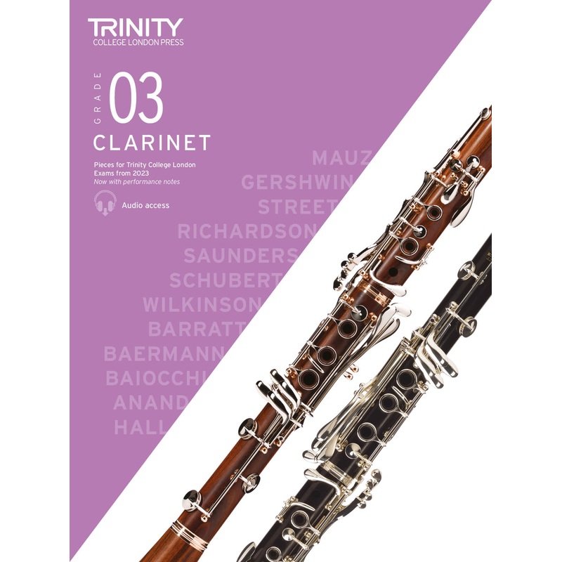 Clarinet Exam Pieces Grade 3 from 2023 Score & Part