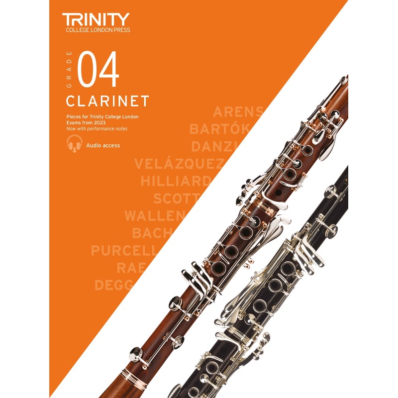 Clarinet Exam Pieces Grade 4 from 2023 Score & Part