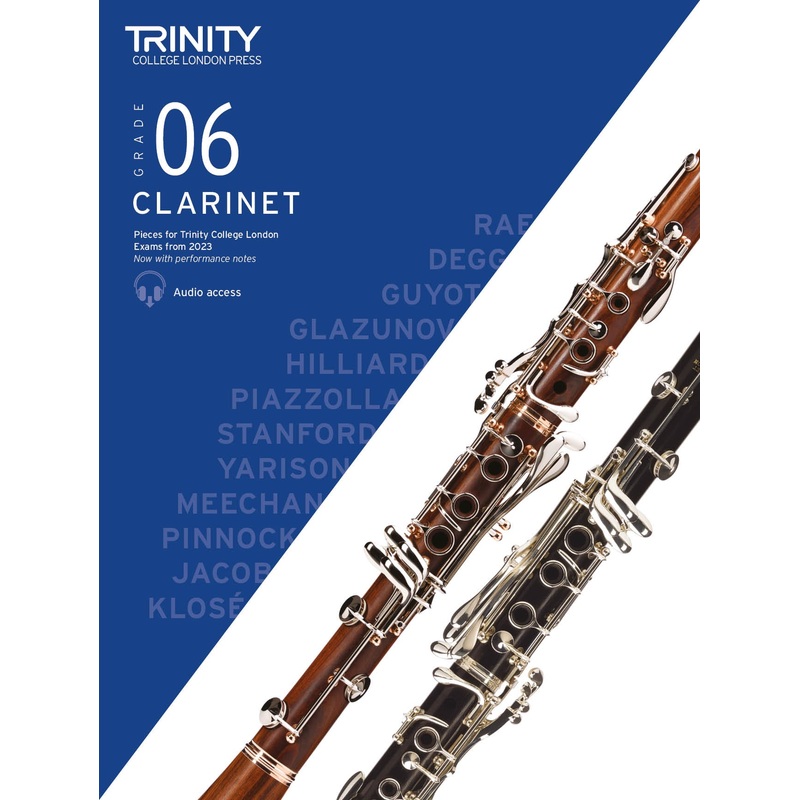 Clarinet Exam Pieces Grade 6 from 2023 Score & Part