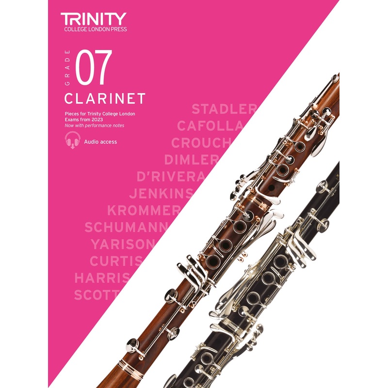 Clarinet Exam Pieces Grade 7 from 2023 Score & Part